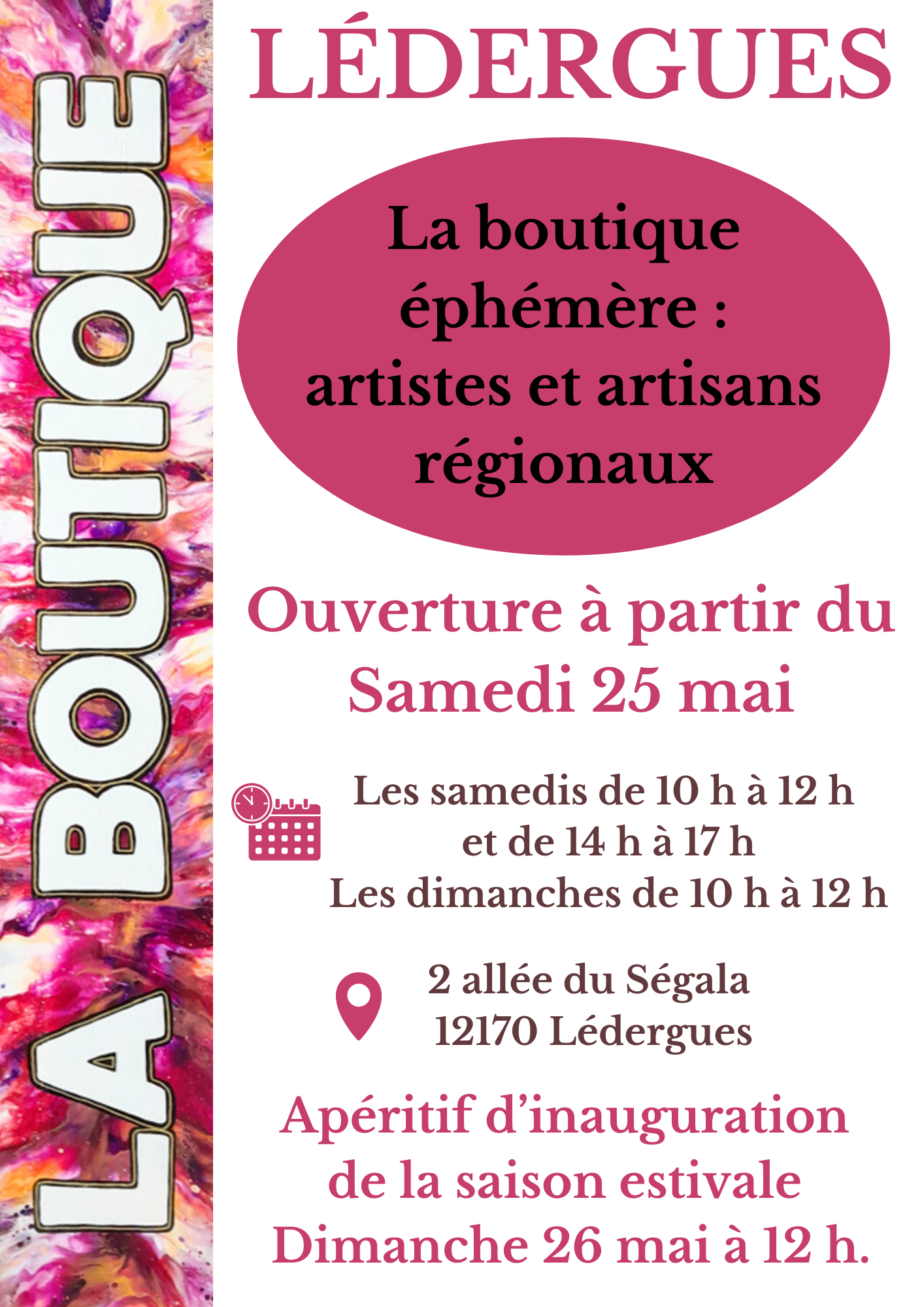 Lire la suite à propos de l’article Ouverture boutique éphémère