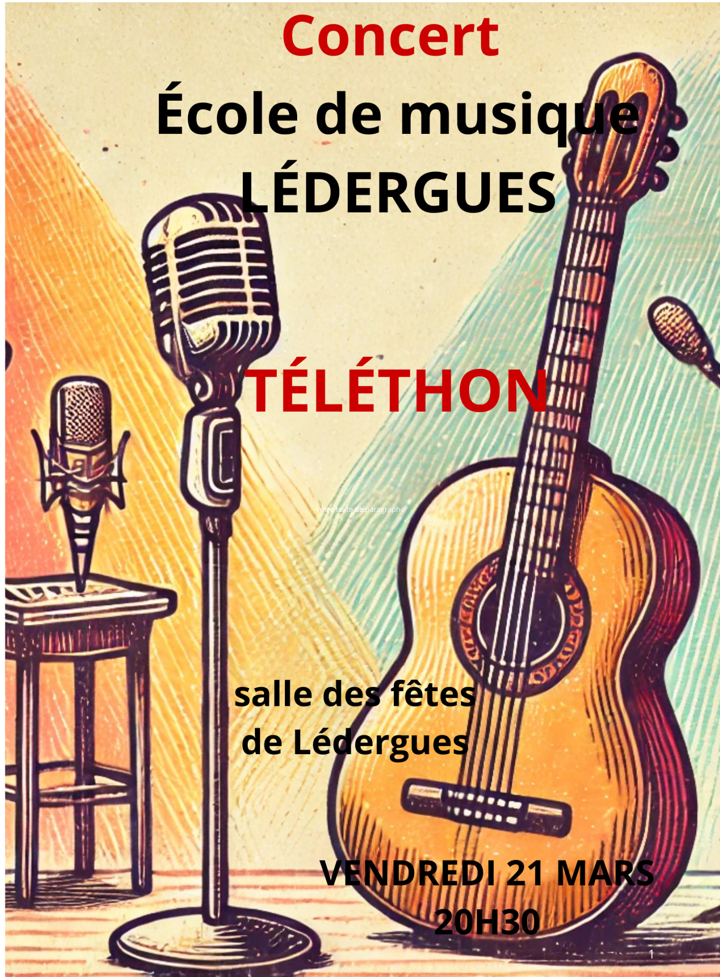 Lire la suite à propos de l’article Concert au profit du Téléthon