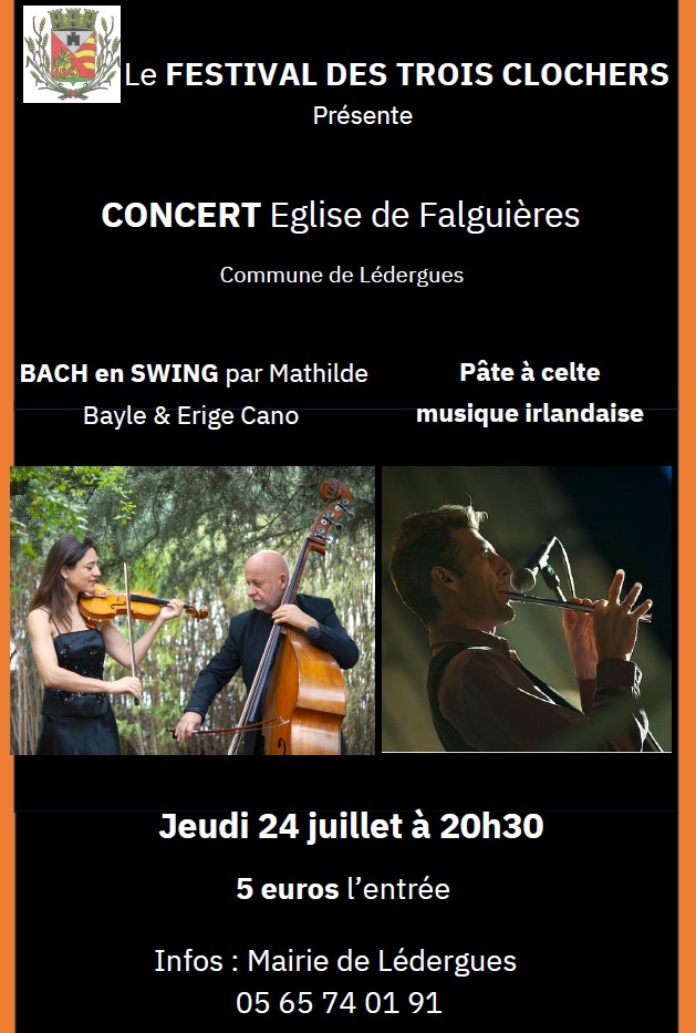 Lire la suite à propos de l’article Festival des 3 clochers – jeudi 24 juillet
