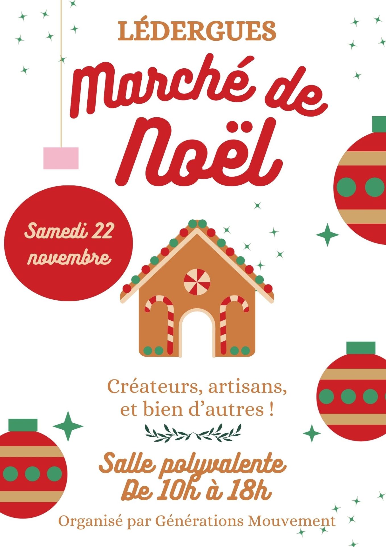 Lire la suite à propos de l’article Marché de Noël – Générations Mouvement